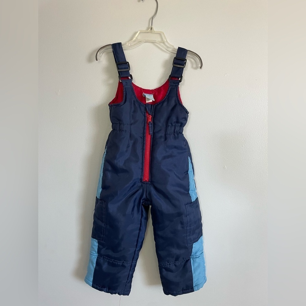 Kids Overalls snow pants U.S. Polo Assn. Navy and Light Blue size 18 months